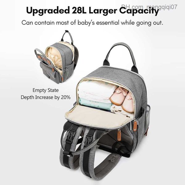 Sacchetti per pannolini Putybody Multifunzionale Backpack per diaper per bambini Grande borse di stoccaggio di grande capacità per sacchetti da donna in gravidanza cinghie per neonati cinturini z230817