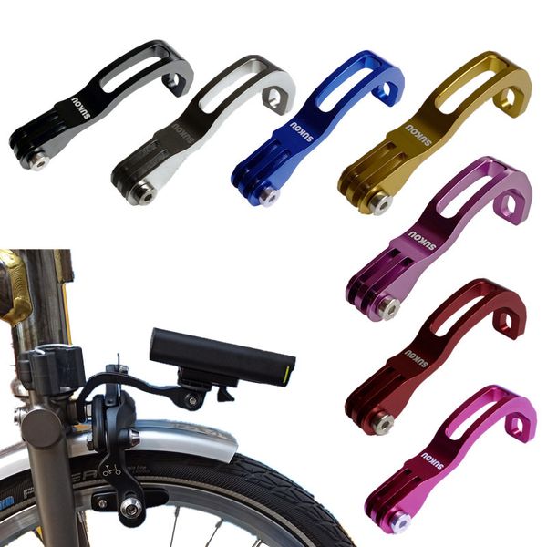 Bike Lights Bicycle Leve Mount Suport de suporte de luz Stand para Brompton 14 16 20 Para Cateye Gaciron Lanterna Esporte Peças de Câmera 230815