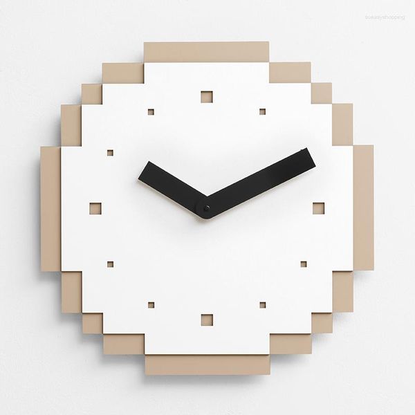Orologi da parete un unico orologio carino arte originale silenziosa silenzioso quarzo mani moderne eleganti scorti per camere Nordic Reloj