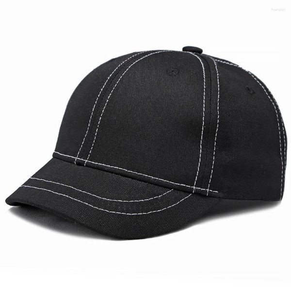 Ballkappen HT4173 Frühlings Sommer kurzer Brim Baseball Cap Men Frauen Denim Hip-Hop Hut Männlicher weiblicher Snapback Unisex 6 Panels Hüte