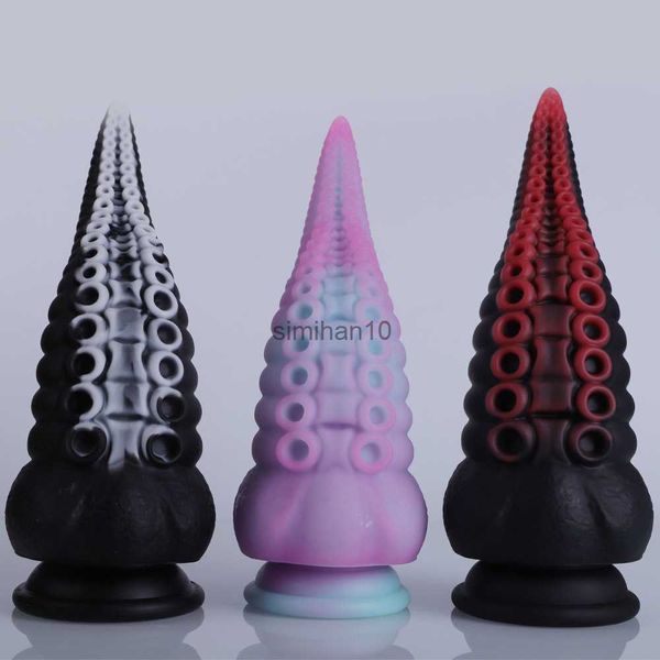 Dildos/dongs enormes vidros anal de silicone para mulheres masturbação Octopus tentáculos anal plug da próstata massagem butplug de brinquedos sexuais brinquedos sexuais hkd230816