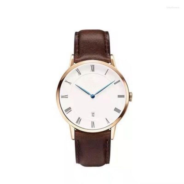 Orologi da polso 2023 Luxury Ultra-sottile coppia di quarzo orologio per uomini orologi da polso orologio da donna Fashion's Frontier Orologio 38mm 34mm