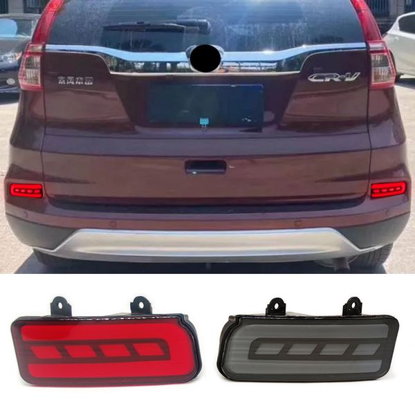 Luzes refletores de pára-choques de carro LED para Honda CRV CR-V 2015 2015 Freio da luz traseira da luz traseira Lâmpada de nevoeiro com sinal de giro vermelho vermelho