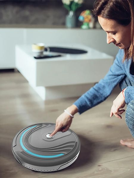 Robôs eletrônicos Robots Vacuum Cleaner Sweeper Floor Home com sensor inteligente varrendo vários modos de limpeza 230816