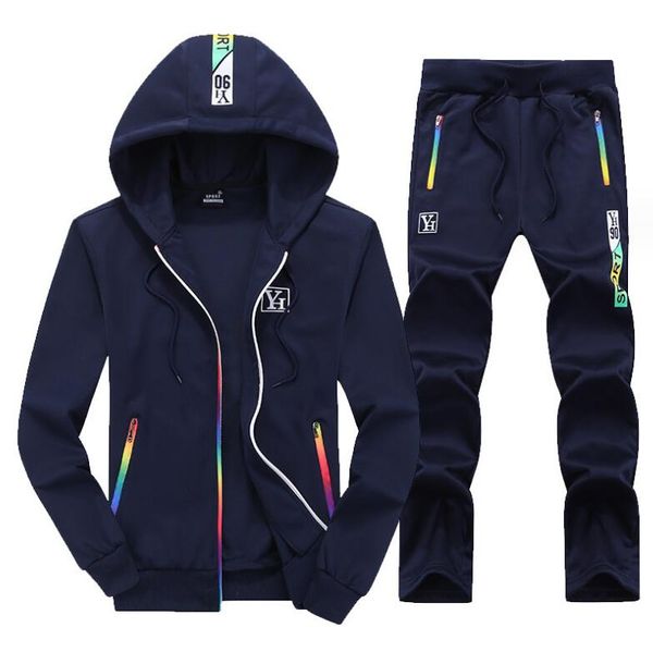 Herbst Winter Modebrief Tracksuit Herren Herren Hochqualität Windbrecher Set Jogger Sportanzug Hosen Designer Hoodie Jacke Boy Reißverschluss Sweatshirt