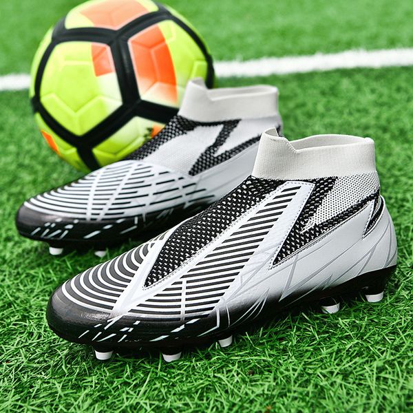 Scarpe da calcio da uomo vestire stivali da calcio di alta qualità tacchette erba tendenza di alta qualità tendenza non slittata ad alta caviglia comoda addestra 9c2f