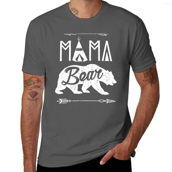 Herren Tanktops Mama Bär T-Shirt Jungen T-Shirts süße Kleidung Vintage Short Designer Shirt Männer