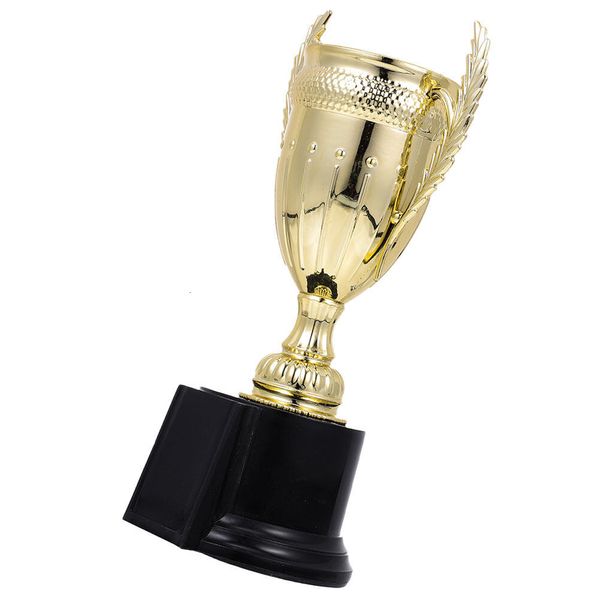 Dekorative Objekte Figuren Childrens Trophy Trophies Games Plastikpreise Kinder -Dekor -Party -Gewinner Spielzeug Golden Mini Toys 230815