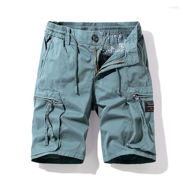 Shorts's Shorts Cargo for Men 2023 Summer Casual Cotton Short Short Streetwear Hip Hop Sports Mens Brand