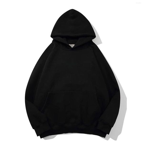 Women's Hoodies 2023 Streetwear Hoodie Solido in pile di base in pile di base Susse Black Long Taskert per donne