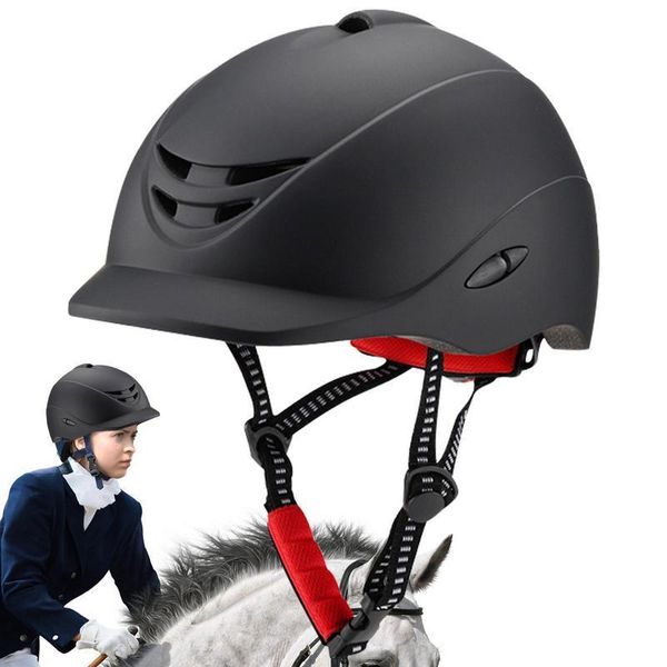 Equipamento de proteção contra o chapéu de segurança de cavalgadas de cavalos equestres ergonômicos ajustáveis ​​para adultos adolescentes 230816