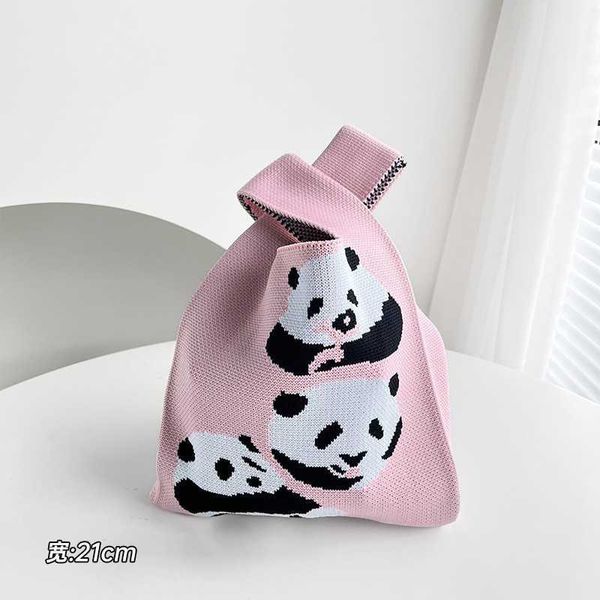 Umhängetaschen neue süße Panda Frauen Handheld -Tasche Sommer Fortgeschrittene Feeling Net Small Group Canva