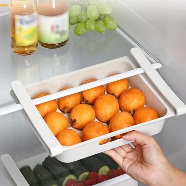 Garrafas de armazenamento pendurado organizador de cozinha refrigerador ovo crise tipo de geladeira Acessórios de alimentos G3D0