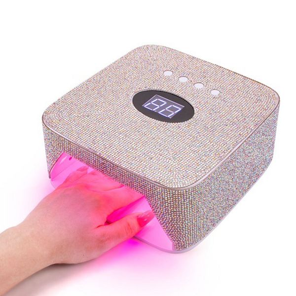 Nageltrockner Bling-Bling wiederaufladbare Nagellampe mit batteriekabelloser Gel-Politur-Trockner-Maschine UV-Licht für Nägel drahtloser Nagel UV LED-Lampe 230815