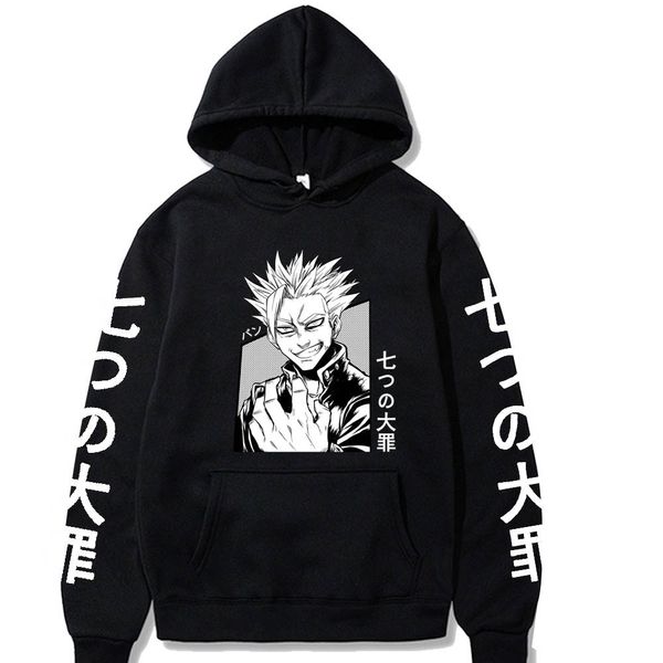 Herren Hoodies Sweatshirts im Anime Die sieben tödlichen Sünden Hoodie Männer Frauen gedruckt Langarm Pullover Sweatshirt Homme Boy Girls Kleidung 230815