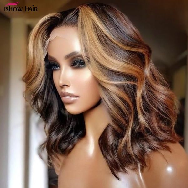 220%Densidade curta peruca brasileira perucas de cabelo humano para mulheres Destaque Wig Human Hair peruche