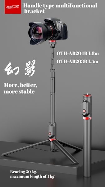 Selfie Monopods 1815m Metre Bluetooth Genişletilmiş Tripod Mini Taşınabilir El Cep Telefonu Mikro Tek VLOG POGRAH Milden 230816