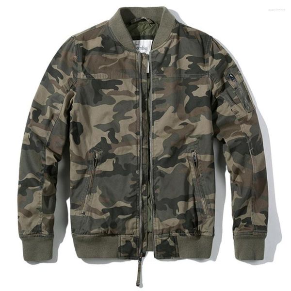 Herrenjacken Baumwolle gepolstert Militär Bombermantel für Mann American Designer Camouflage Jacket Overtock plus 4xl Streetwear