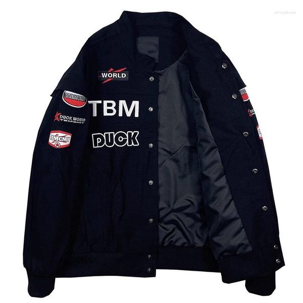 Giacche da uomo Spring Autumn Motorcycle Baseball Giacca per uomini donne hip-hop y2k Letter sciolti ricami bombardieri cotone abbigliamento 2023 2023