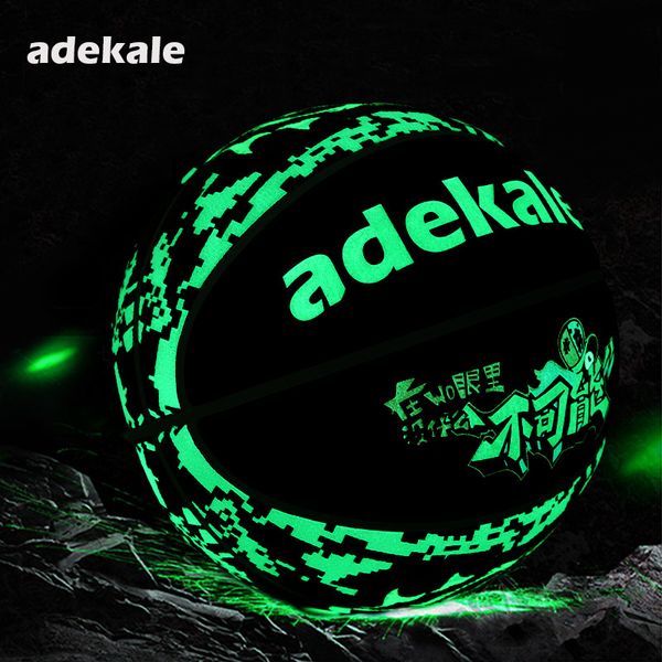 Balls Reflexivo Luminoso Night Light Growing Basketball Ball Presente Crianças Tamanho 5# PU adulto resistente a desgaste No. 7 230815