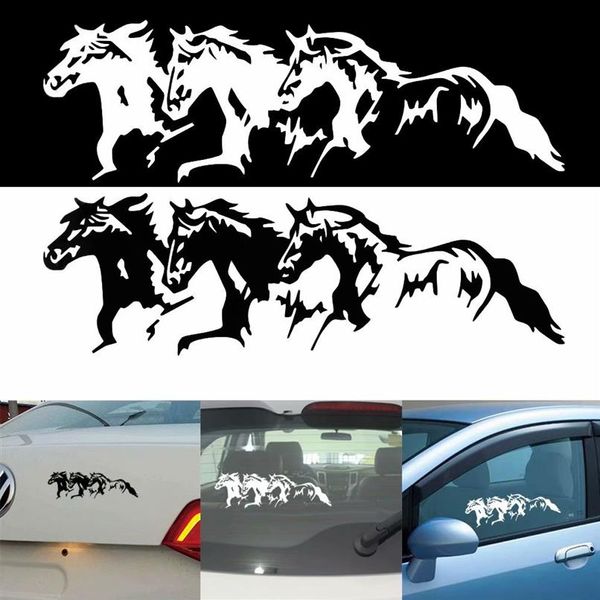 3PCS Horses Car Window Decalter Adesivo para Motorcycle2504