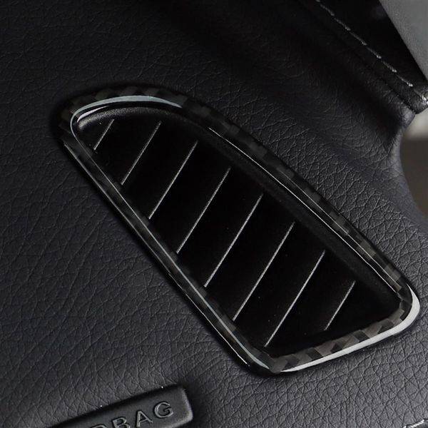 Carbon -Faseraufkleber Dashboard -Klimaanlagenleitungsauslassverkleidungsrahmen für Mercedes C Klasse W205 C180 C200 GLC Accessoires215L