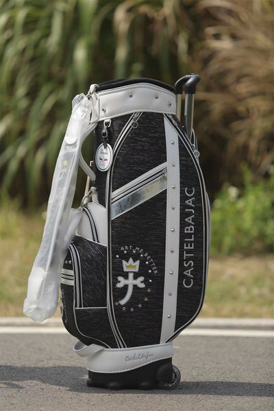 Golftaschen Golfschläger 2024 Avation Bag mit Rädern Sport Travel Caddy Art Me Better Trolley Case Praktikabilität Starke Kapazität