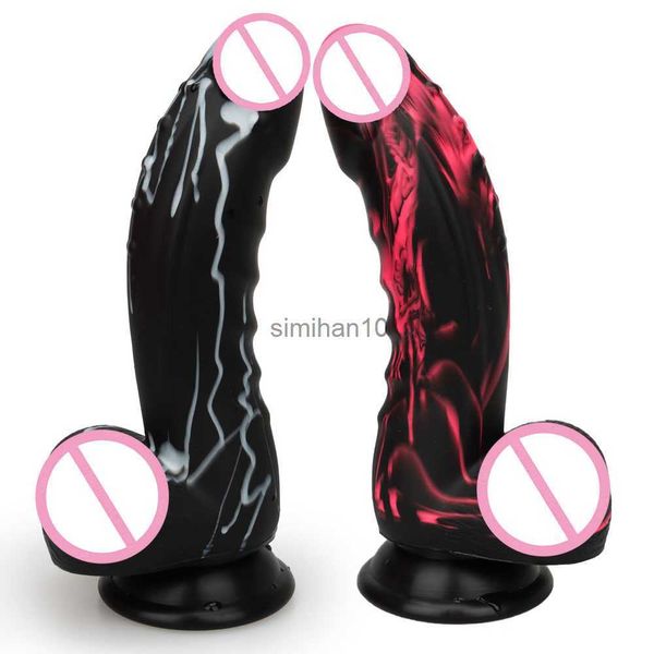 Dildos/Dongs Big Dildo Realistischer Saugnapfbecher Penis Lesben Faloimitator Dick riesige Silicon Dildos für Frauen schwule Dildo Single -Layer -Sexspielzeug HKD230816