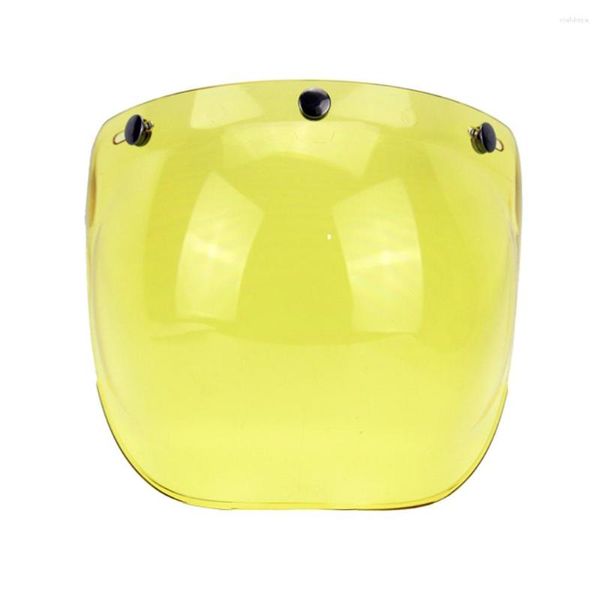 Capacetes de motocicleta Bubble visor para capacete 3/4 jet sheild universal flip up lente face escudo máscara retro