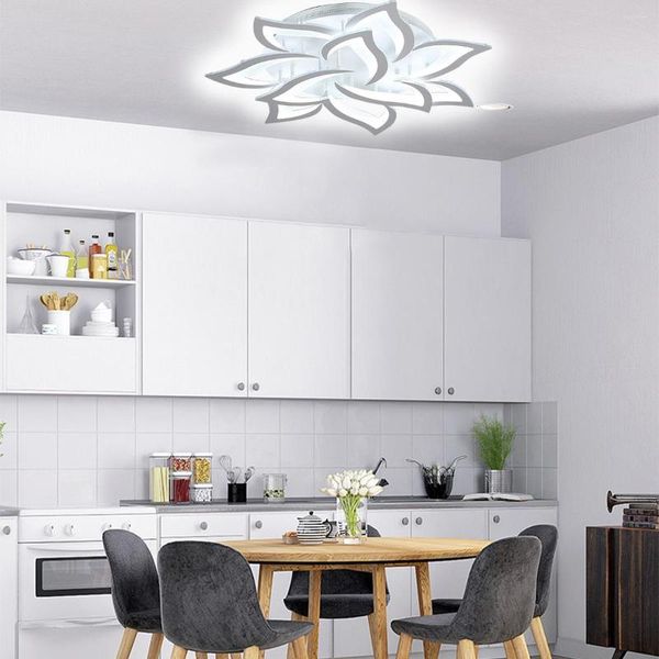 Luci a soffitto LED LIGHT ACRILICA MODERNA 72W 10 TESE PETALE FLUMINA LAMPAGGIO LAMPAGGIO PER LA SALO