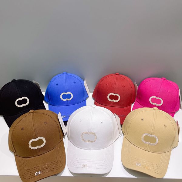 Fashion Fashion Candy Color Designer Ball Cap Men's Outdoor Sports Hat Hat Fasting Letter Borderyer Tamanho ajustável Casquette