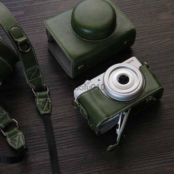 Kamera-Bag-Zubehör Neues Ganzkörper präzise Fit PU Leder Digitalkamera Hülle Bag Box Cover für ZV-1F ZV1F Kamera Cartoon Haut Schutzhülle HKD230817