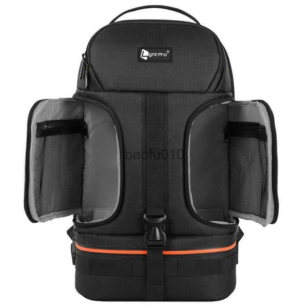 Accessori per sacchetti per fotocamera Foto Video Backpack impermeabili With Wh/ Night Refelctor Tripode Case Fit 15.6 pollici per laptop da 15,6 pollici per la fotocamera Canon Nikon HKD230817