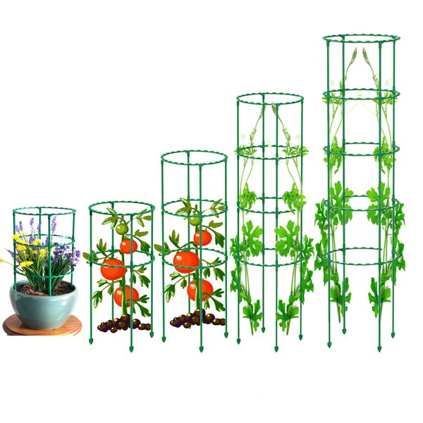Altri utensili da giardino 25 40 55 70 85 cm Colonna in plastica Pianta di vite pianta in vaso Floro Tomato Support Support Cramping Frame 230816
