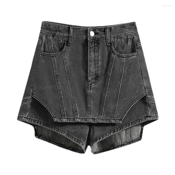 Frauenshorts schwarze Jeans Rock Frau 2023 Sommer Harajuku Vintage Fashion Denim Short Feminina Hosen