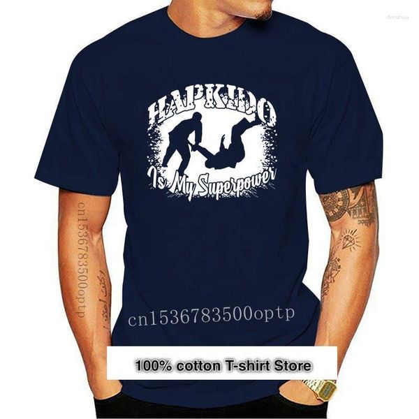 As camisetas masculinas camisetas para hombre y mujer hapkido é minha superpotência camisetas