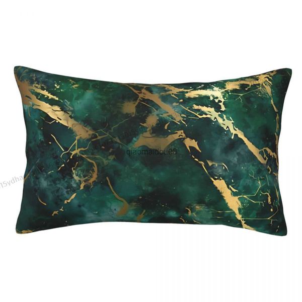 Pillow Case Emerald Green Marmor Hülle Kissenbezüge Home Sofa Stuhl Dekorative Rucksackabdeckungen HKD230817