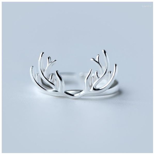 Anéis de casamento Boho Vintage Deer Antlers for Women Band Men Finger 2023 Feminino Bohemian Jewelry Gifts