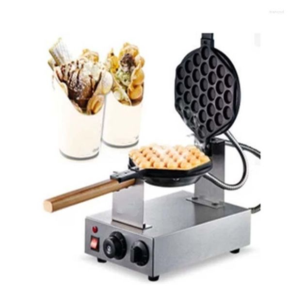 Ekmek üreticileri 220v 110V Ticari Elektrikli Hong Kong Waffle Maker Çin Eggettes Puff Demir Fırın Yumurta Kabarcık Kek Makinesi Fırın