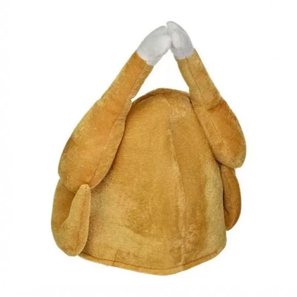 Peluche cappelli di tacchino arrostiti creazioni spettracolari Hat Hat Cappello cotto di pollo Bird Secret per il costume del Ringraziamento Dress Up Party FY3975 AU17