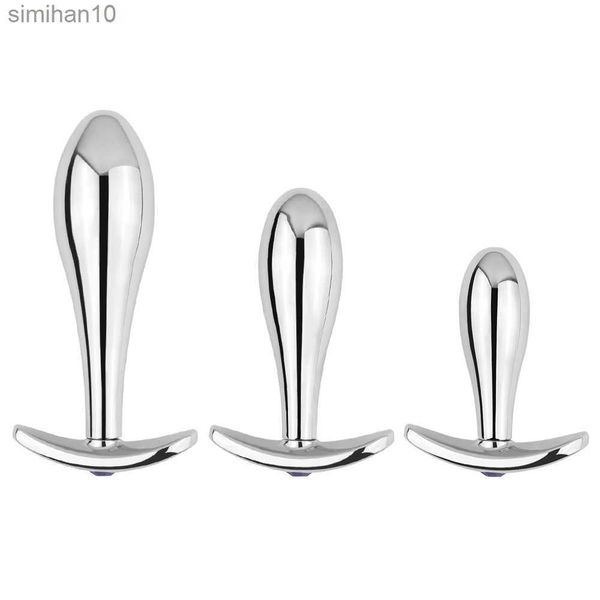 Puntetti anali Metal Plug anale in alluminio Tappo di testa in alluminio indossabile stimolazione prostata esterna uomo donna flirtare giocattoli sessuali gay fetish prodotti per adulti HKD230816