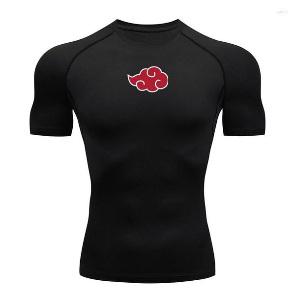 Camisetas masculinas A camiseta curta de t-shirt verão respirável rápido esportes seco de melhor bodybuilding traje de compressão camisa fitness homens