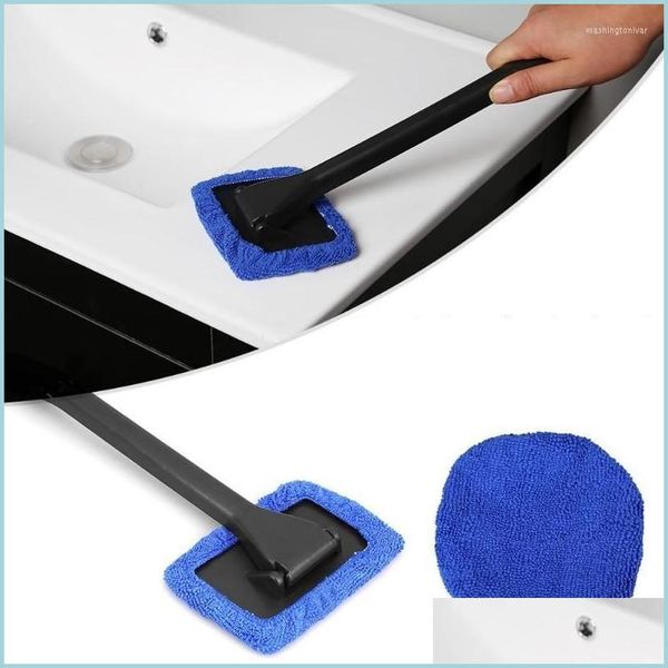 Araba Sünger 1 PCS Çıkarılabilir Pencere Temizleyici Fırça Mikrofiber Silecek Temizleme Bez ped Alet Bırakma Teslimat Motosikletler Motosiklet Bakım DH3DT