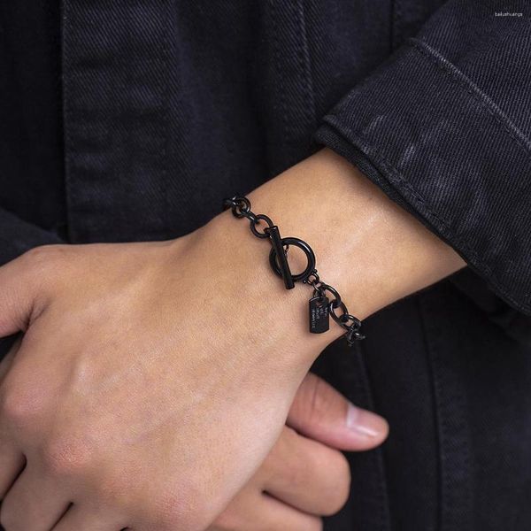 Charm Bracelets Şık ve Modern Emaye Bilezik Sade zarafetle erkekler için benzersiz stil anime bileklik seven mükemmel hediye adamlar