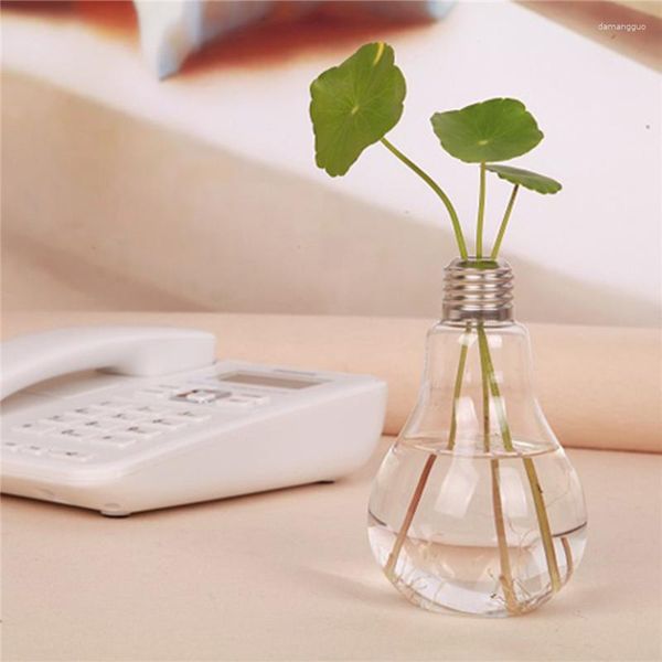 Lagerflaschen 24 x Transparente Glühbirnenform Ständer Pflanzenblumflaschen Terrarium Hydroponic Container DIY Home Hochzeitdekoration