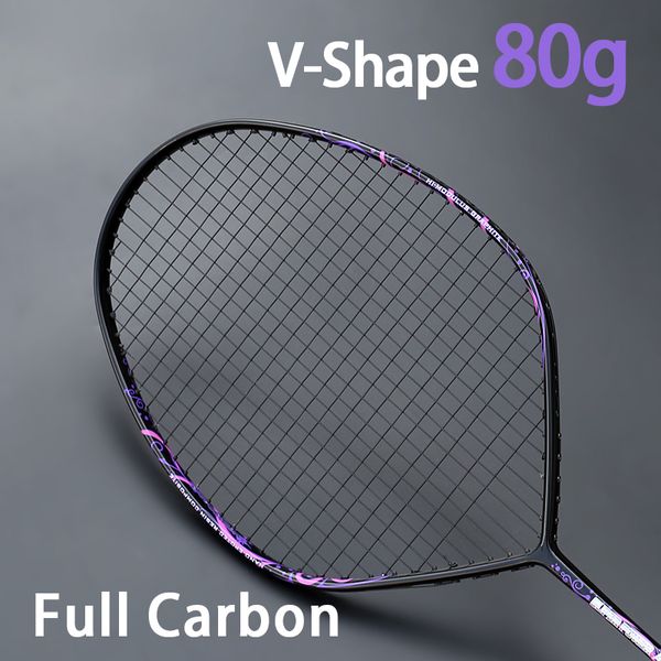 Altri beni sportivi in ​​stile v forma 100 rastrelli da badminton in fibra di carbonio con rastrellatura per addestramento professionale 4U per adulti per adulti 230816