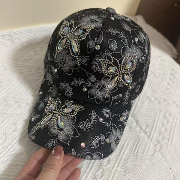 Tappi da palla alla moda berretto di fiori in pizzo estate tonalità alta tutte le donne cappello da sole quattro stagion