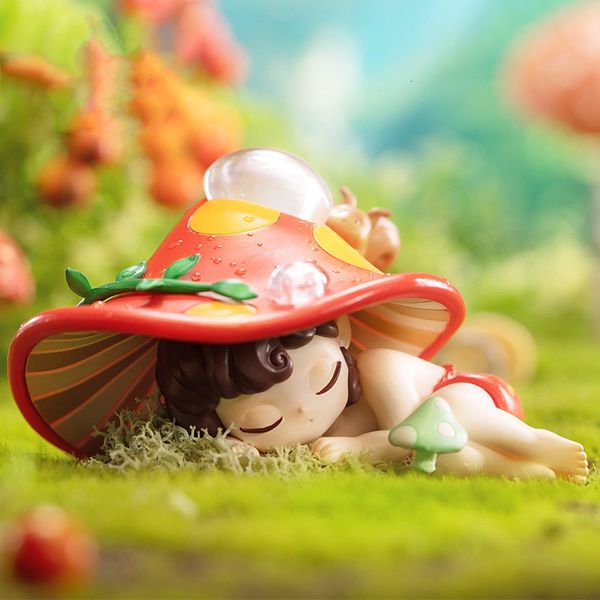 Blind Box Sleep Elf in the Forest Series Box Toys Mystery Original Action Figure Guida Mystere Doll Doll Kawaii Modello Gift 230816