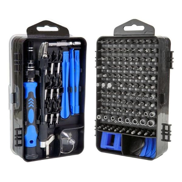 Professionelle Handwerkzeugsets Schraubendreher -Set 138 in 1 Präzisionsreparatur -Kit Magnetic Torx Hex Bit für Telefon -PC -Werkzeuge Drop Lieferung Mob DHEBD DHEBD