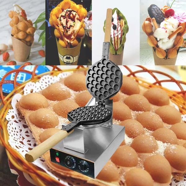 Brothersteller 110 V /220 V Werbekrankung Elektrische chinesische Eggettes Puff Waffelmacher Nicht-Stall-Eisen-Eisen Hongkong Bubble Eggs Kuchen Backmaschine